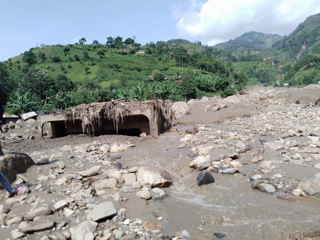 Pluie diluvienne à Kalehe : un mort et 7 disparus