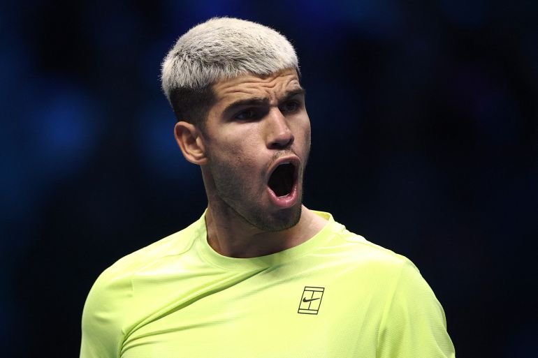 Carlos Alcaraz rallies to defeat Taylor Fritz at ATP Finals in Turin