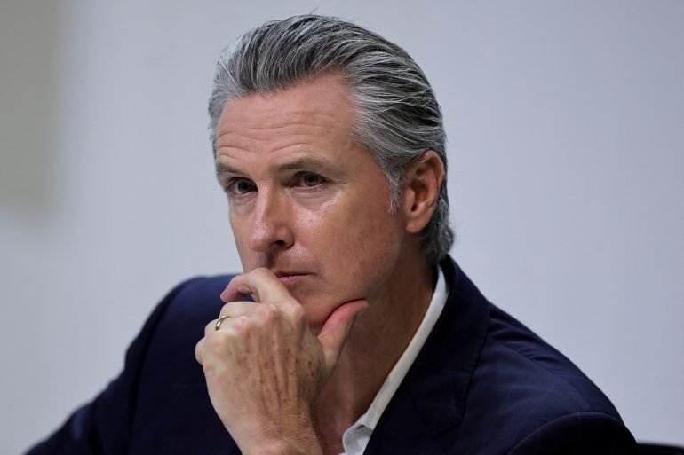 California Governor Gavin Newsom slams Trump absence at climate conference