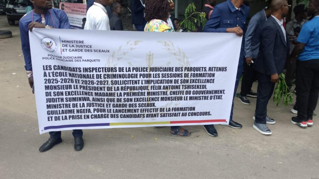 Les candidats inspecteurs de la police judiciaire du parquet réclament leur prise en charge