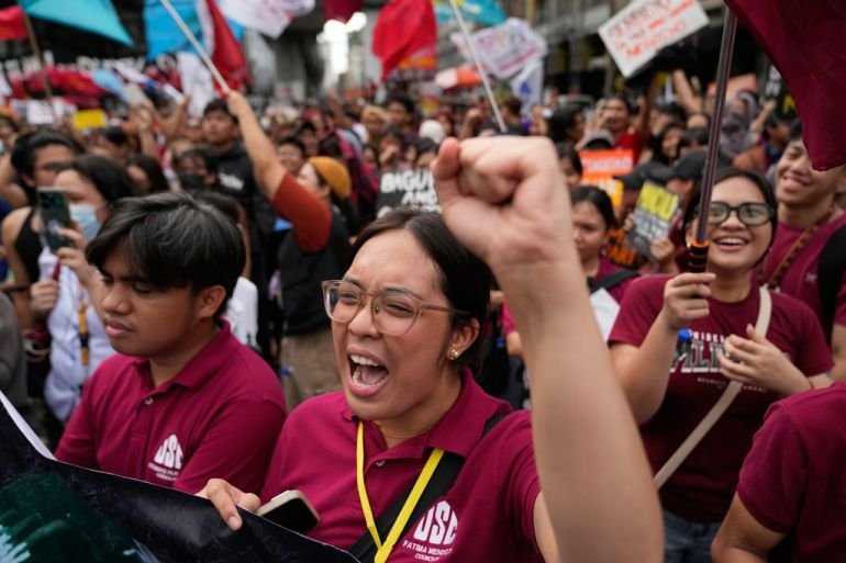 ‘Enormous evil’: Thousands rally in the Philippines over corruption scandal