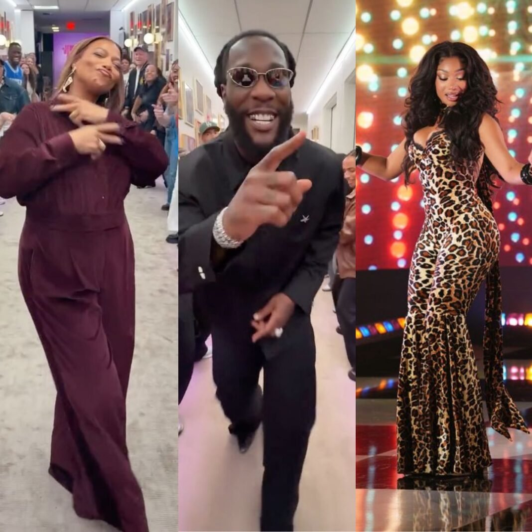 These Spirit Tunnel Dances from Burna Boy, Queen Latifah & Megan Thee Stallion Have Us Smiling Hard!