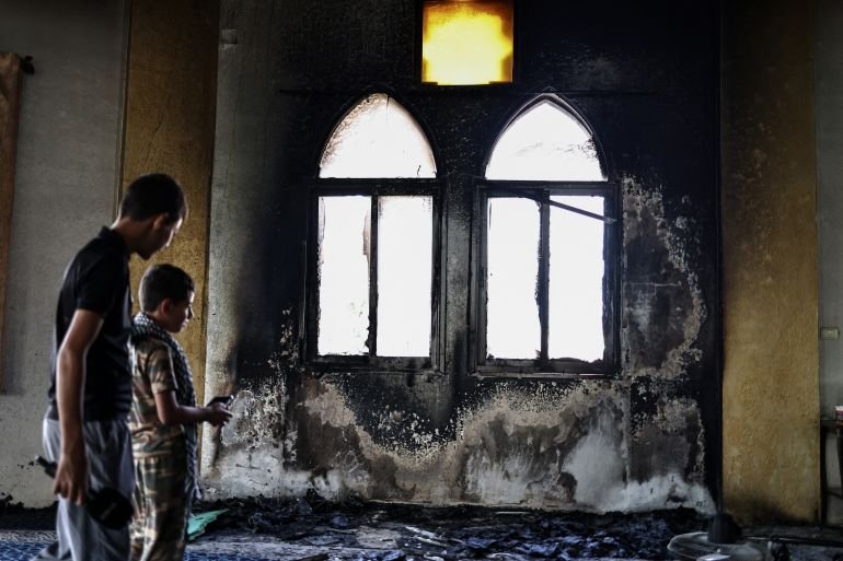 Israeli settler attack on West Bank mosque draws international condemnation