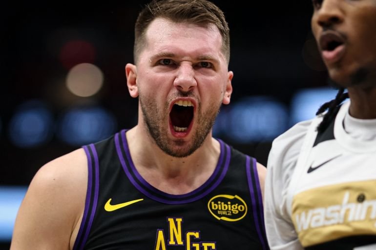 Luka Doncic posts 37-point triple-double as Lakers crush Wizards