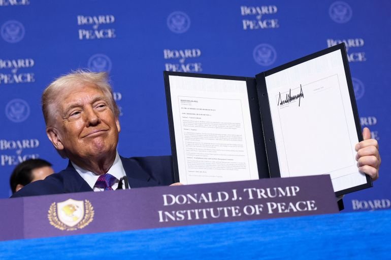 Trump announces billions of dollars in Gaza aid at Board of Peace meeting