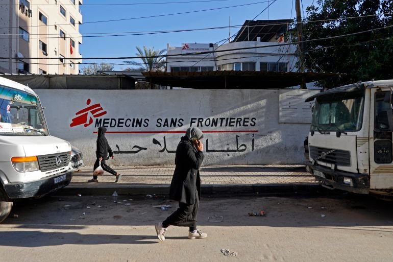 Israel says it will ban MSF from operating in Gaza