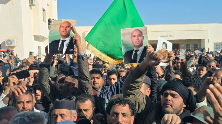 Thousands gather in Libya for funeral of Saif al-Islam Gaddafi