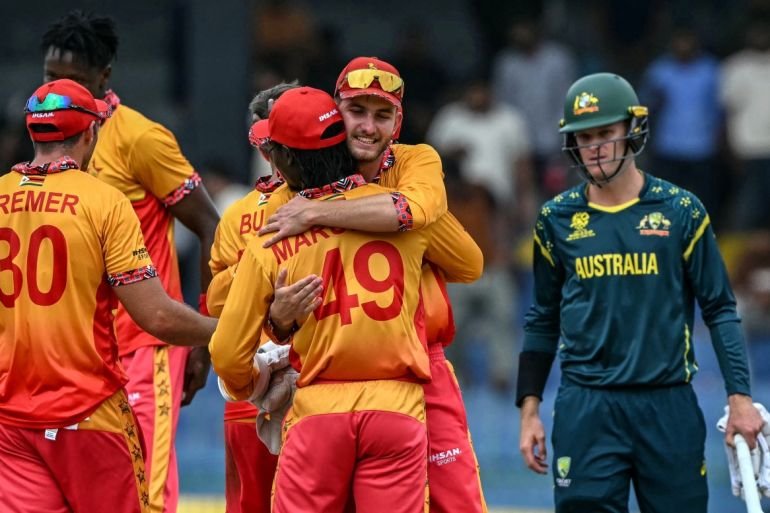 Zimbabwe shock Australia in huge upset at T20 World Cup