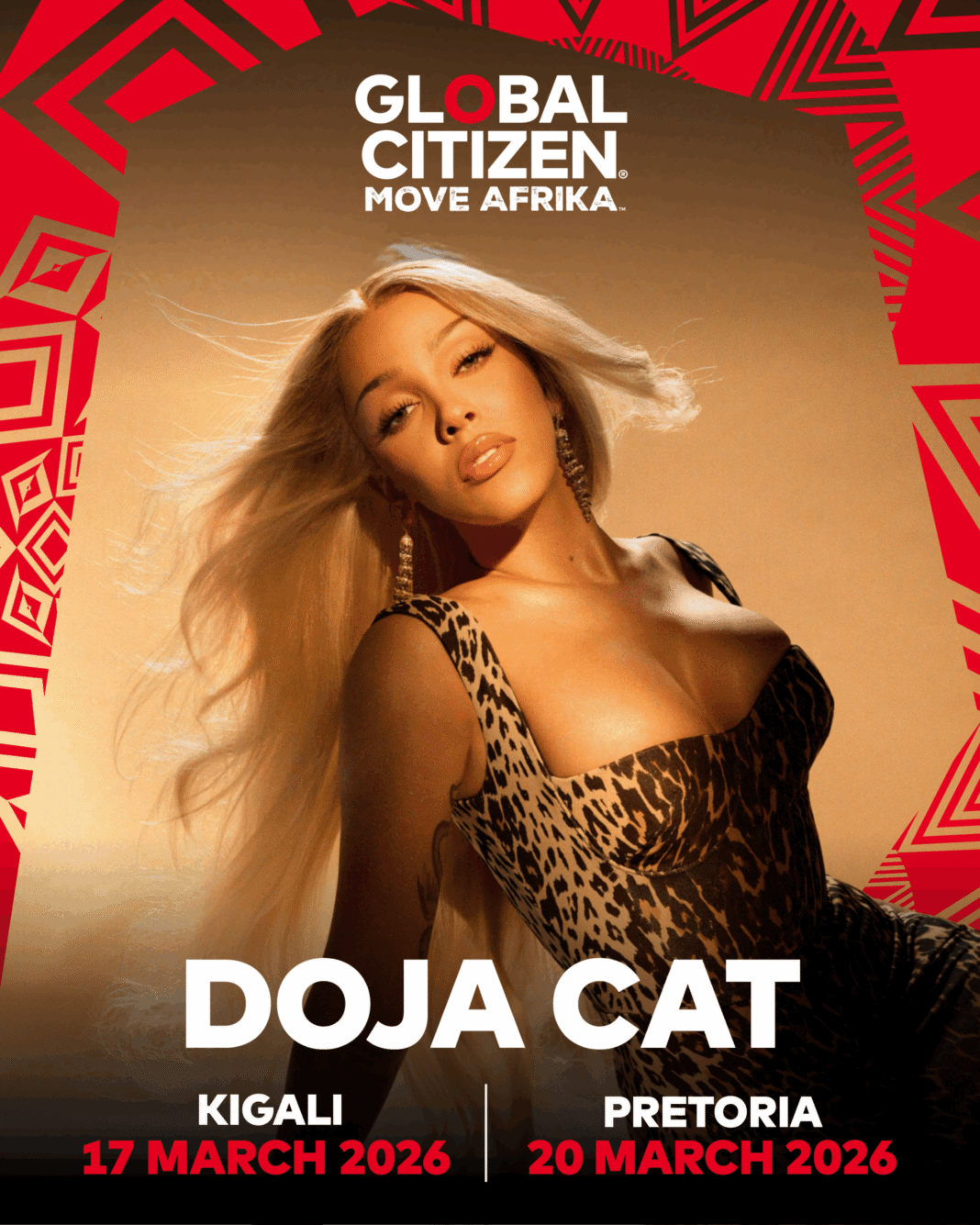Doja Cat set to headline Global Citizen ‘MOVE AFRIKA’ in Rwanda & South Africa | March 2026