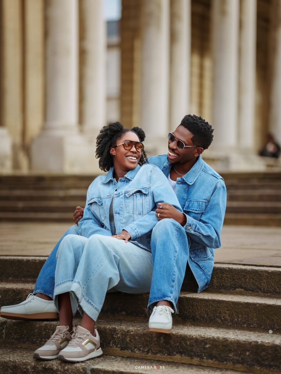 Moses & Marie Bliss Just Celebrated Two Years of Marriage in the Most Gorgeous Denim Co-Ord
