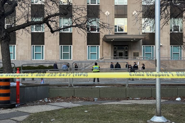 Canadian authorities investigating gunfire at US consulate in Toronto