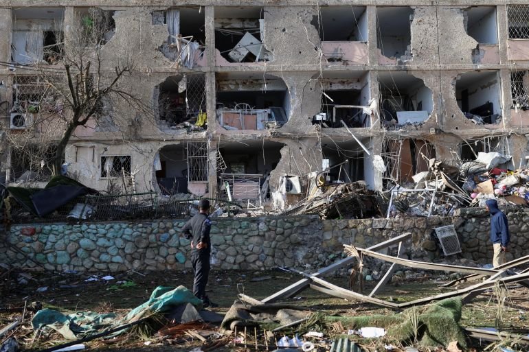 Aftermath of Iranian missile strikes near Israel’s nuclear facility