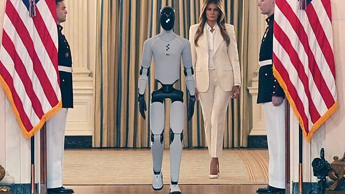 Humanoid robot joins Melania Trump at White House education summit