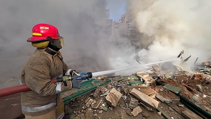 Building collapses in southern Lebanon after Israeli strike targets Hezbollah-linked institution