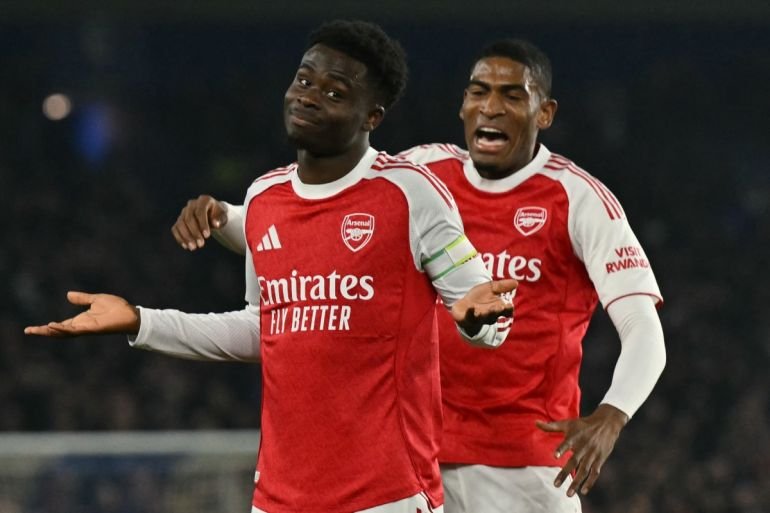 Saka helps Arsenal win as Man United lose to Newcastle in Premier League