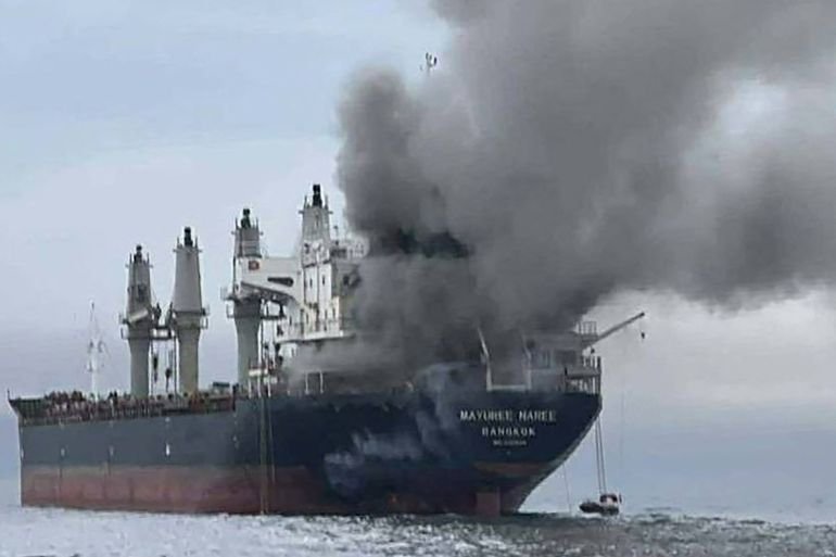 Drone attack sparks fire on Kuwaiti tanker in UAE amid Iran’s Gulf attacks