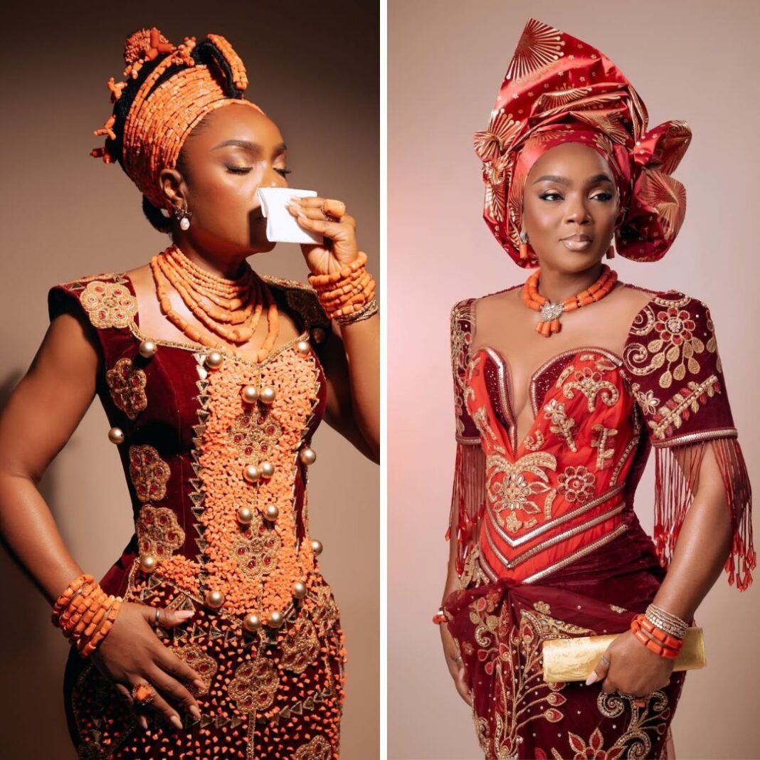 Chioma Akpotha Marks Her 46th Birthday With Beautiful Edo and Igbo-Inspired Looks
