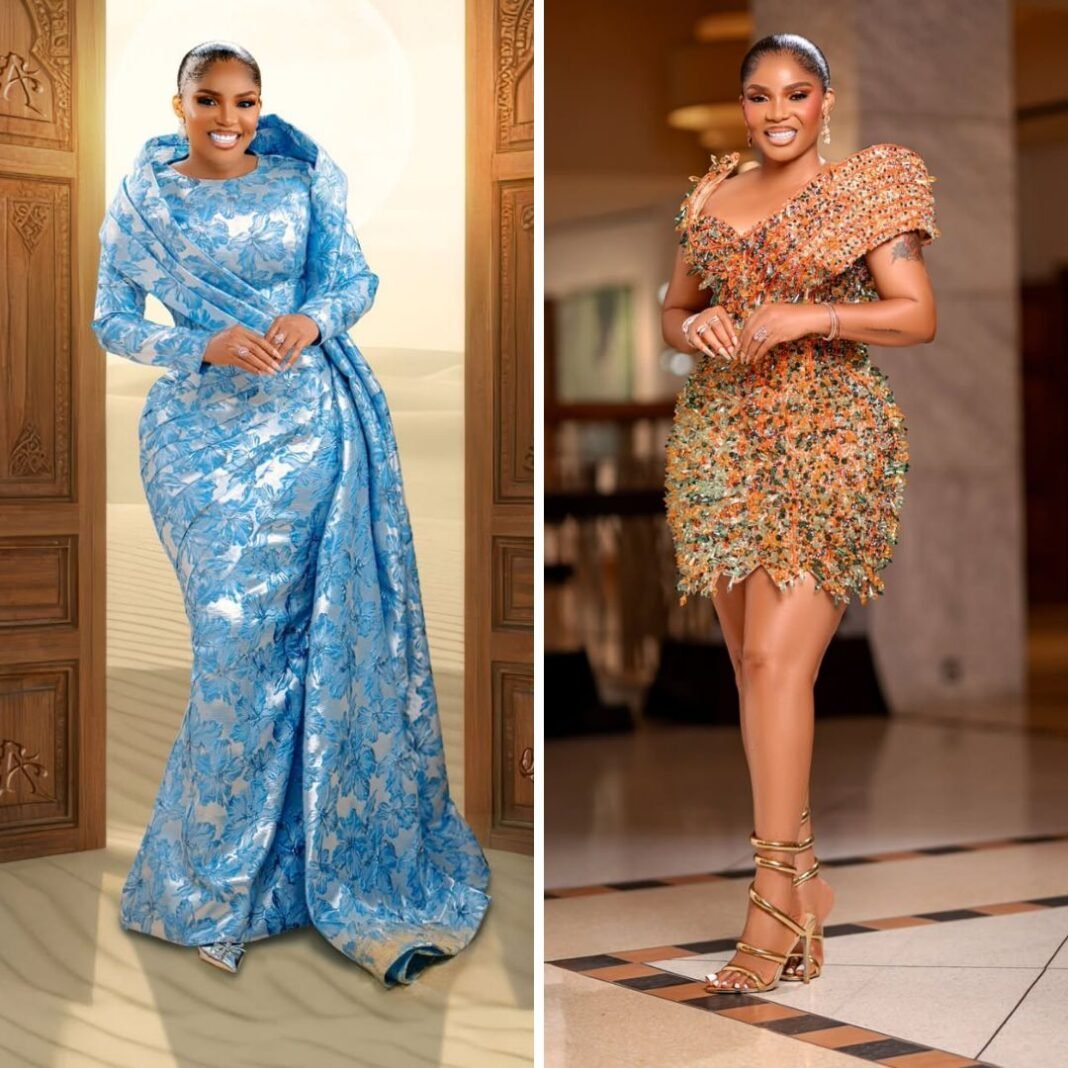 From Blue Jacquard to Beaded Fringe — Iyabo Ojo Owned “The Return of Arinzo” Premiere