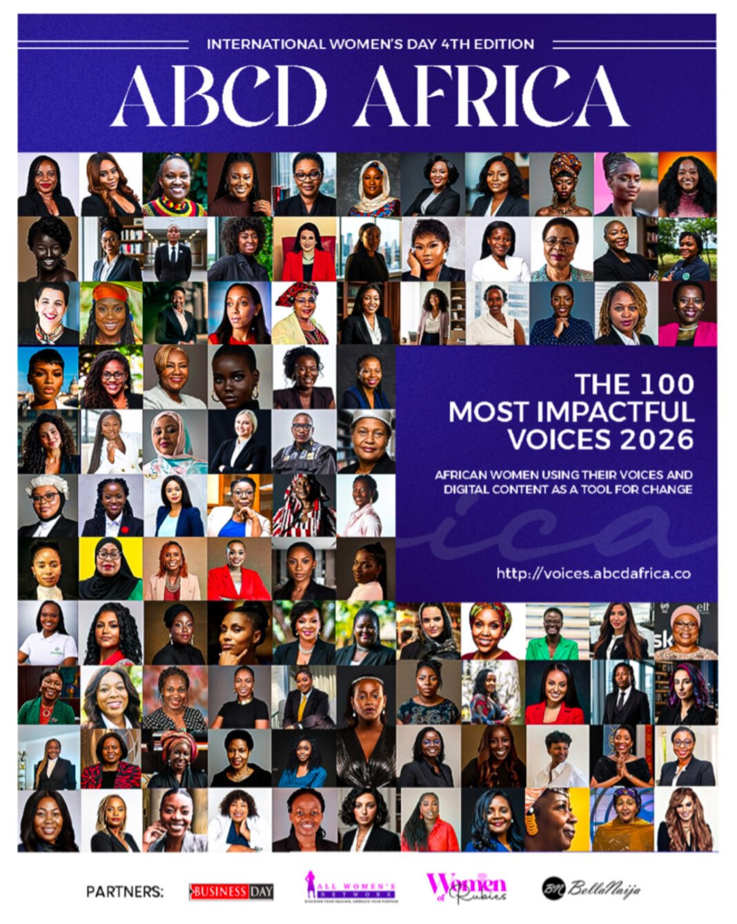 ABCD Africa 100 Most Impactful Voices List (4th Edition) Released to Mark 2026 International Women’s Day