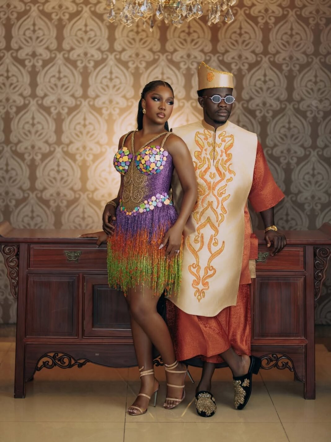 Simi Sanya & Femi Dapson’s After-Party Wedding Looks Are All Fringe, Colour and Drama