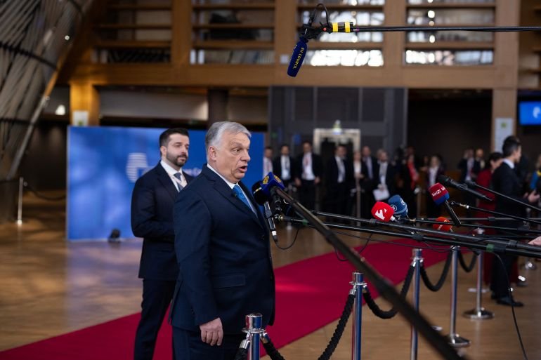 EU leaders slam Hungary’s Orban for blocking Ukraine aid package
