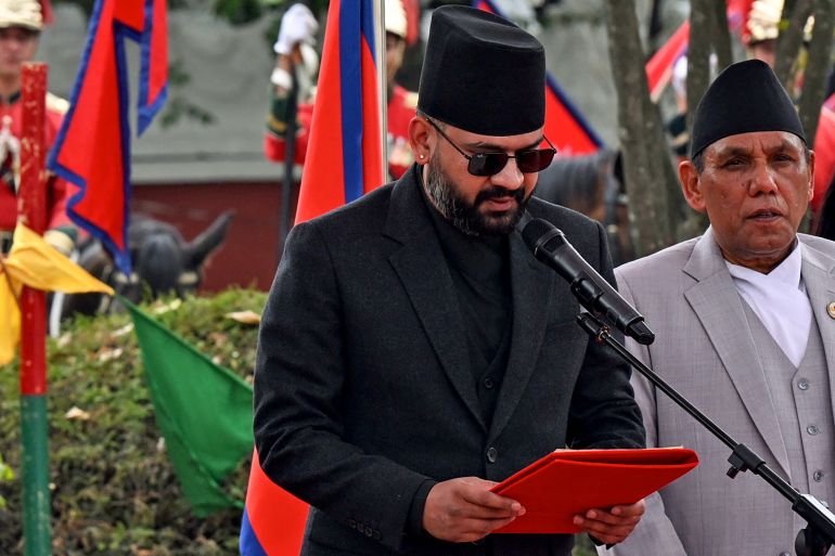 Nepal’s youngest premier sworn in after releasing new rap song about unity