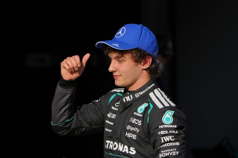 Kimi Antonelli becomes youngest F1 driver to take Grand Prix pole position