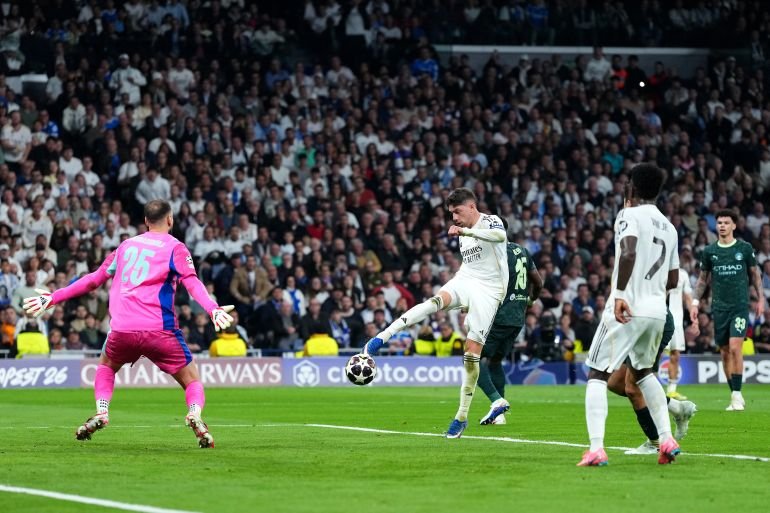 Valverde hat-trick gives Real Madrid 3-0 Champions League win over Man City