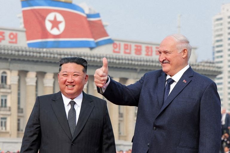 North Korea’s Kim meets Lukashenko, slams ‘pressure on Belarus from West’