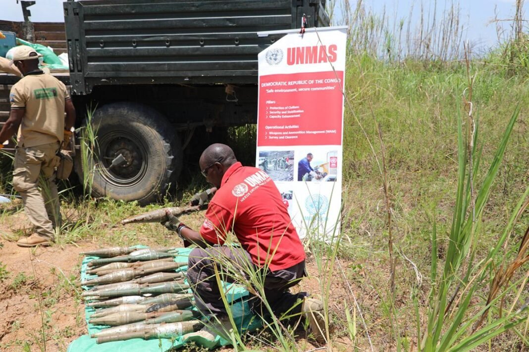 Environ 360 zones contaminées par des mines antipersonnel recensées en RDC (UNMAS)
