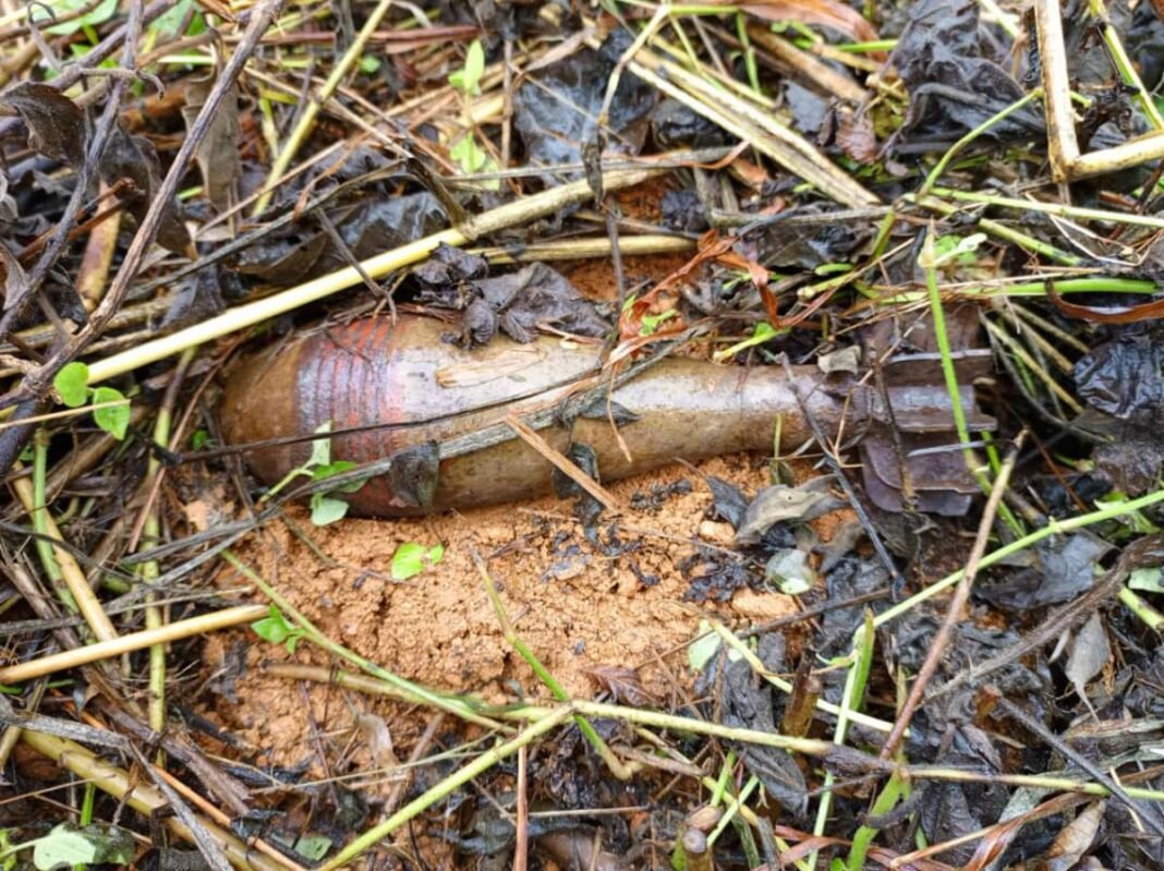 Découverte d’un mortier 182 dans une parcelle à Walikale