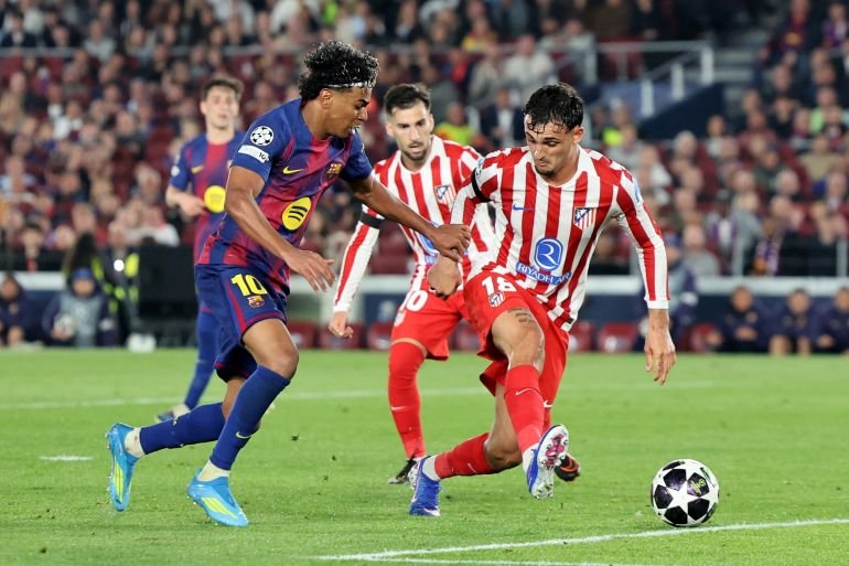 Champions League: Barcelona handball claim against Atletico Madrid rejected