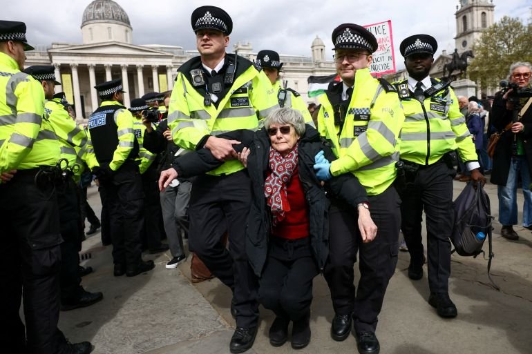 Police begin arrests at UK protest against Palestine Action ban