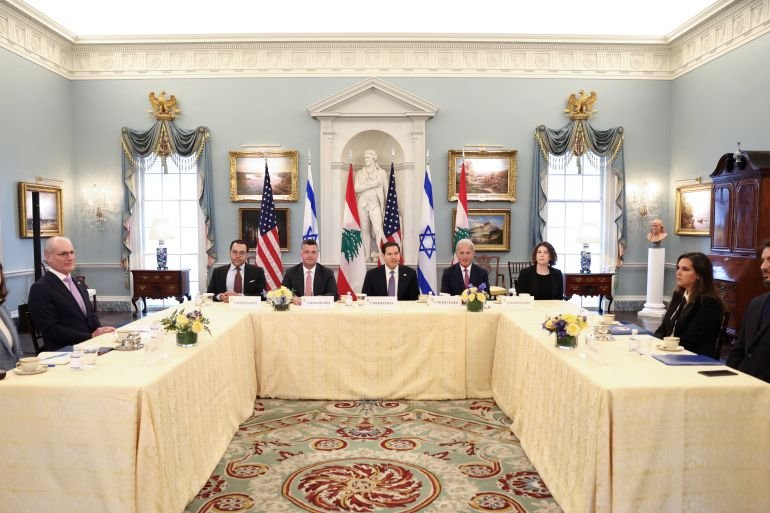 Israel and Lebanon hold rare talks in Washington, DC, amid Iran war