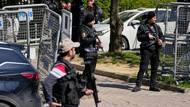 Three gunmen open fire on police outside Israeli consulate in Istanbul