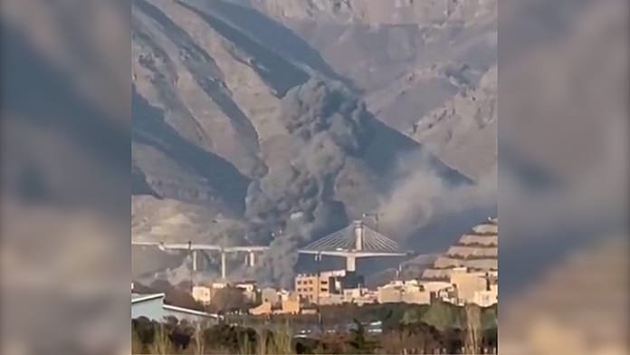 Watch: Strike hits major Iranian bridge near Tehran, killing at least 8 civilians