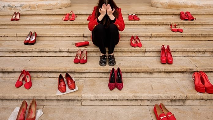 Red shoes protest in Romania highlights femicide crisis