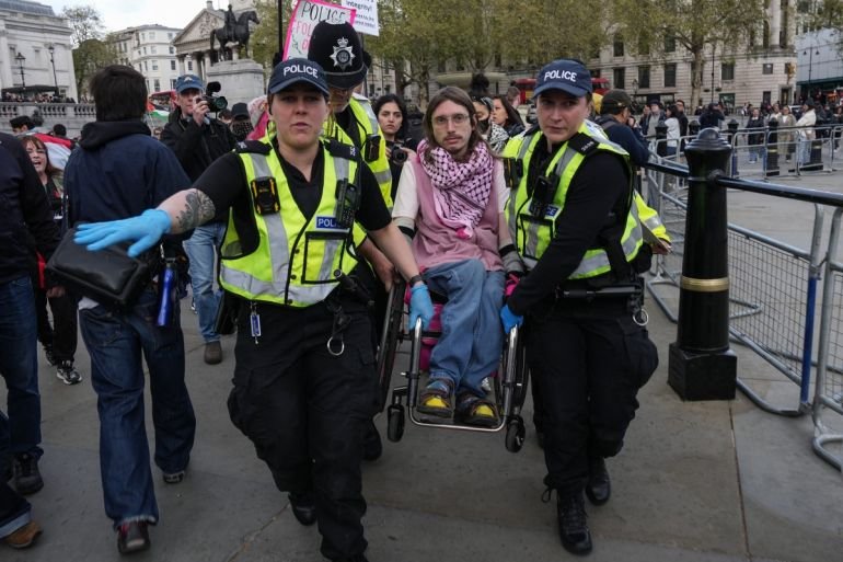 More than 500 people arrested at London rally for Palestine Action