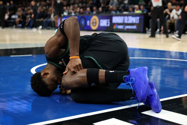 Anthony Edwards injures knee in Timberwolves’ Game 4 win against Nuggets
