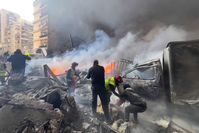 Israel strikes central Beirut without warning