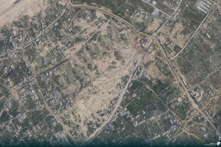 Satellite images reveal Israel expanding Gaza military sites