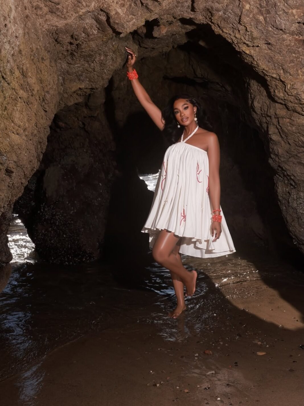 Sharon Ooja Nwoke’s Birthday Look by the Shore Is Pure Coastal Chic | See Photos