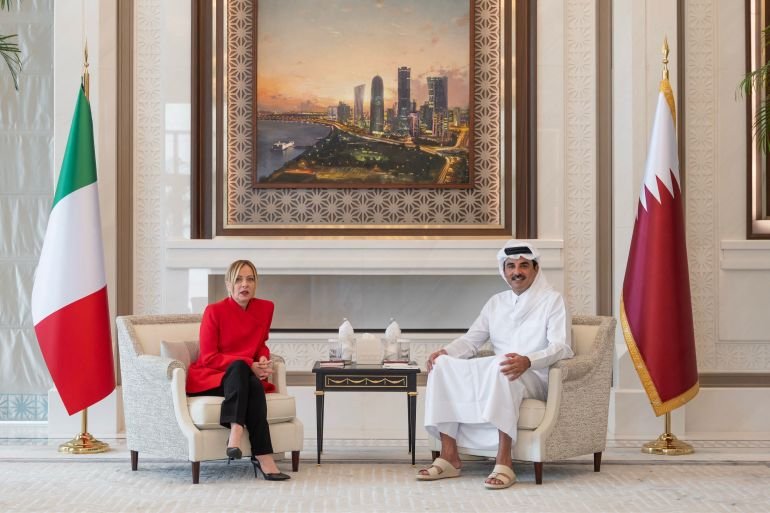 Italy’s Meloni meets Qatar emir to discuss energy issues amid Iran war