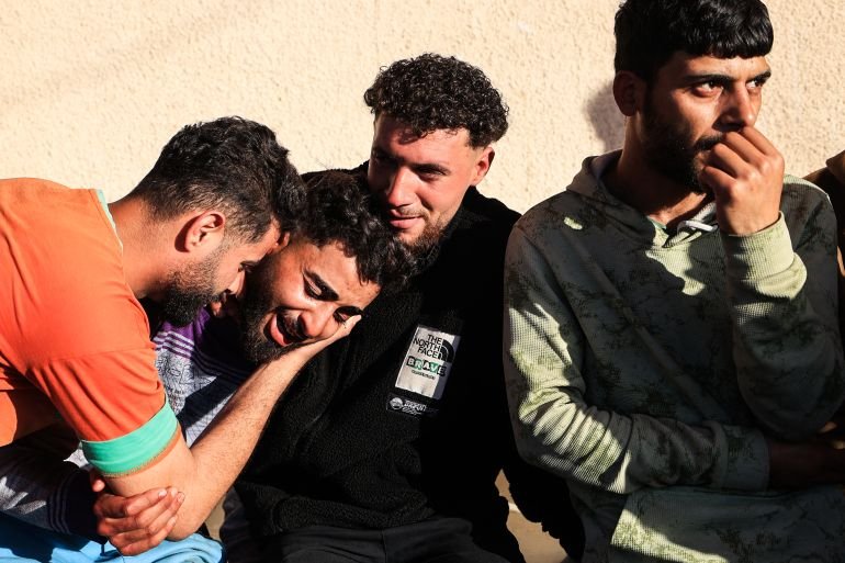Israeli air strike kills at least 10 Palestinians near Gaza school