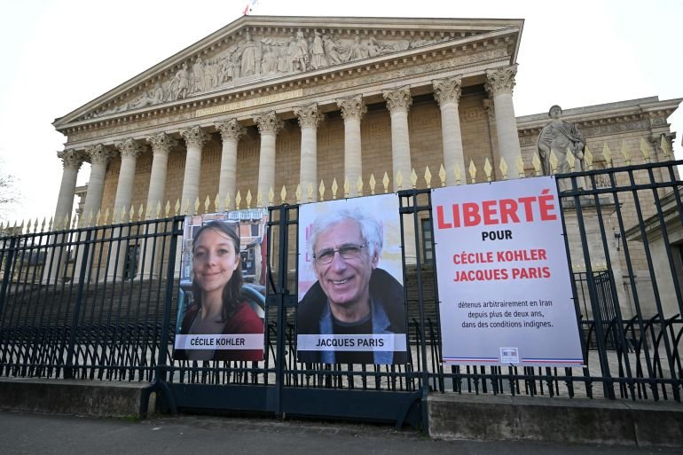 French nationals return home following Iran prison release