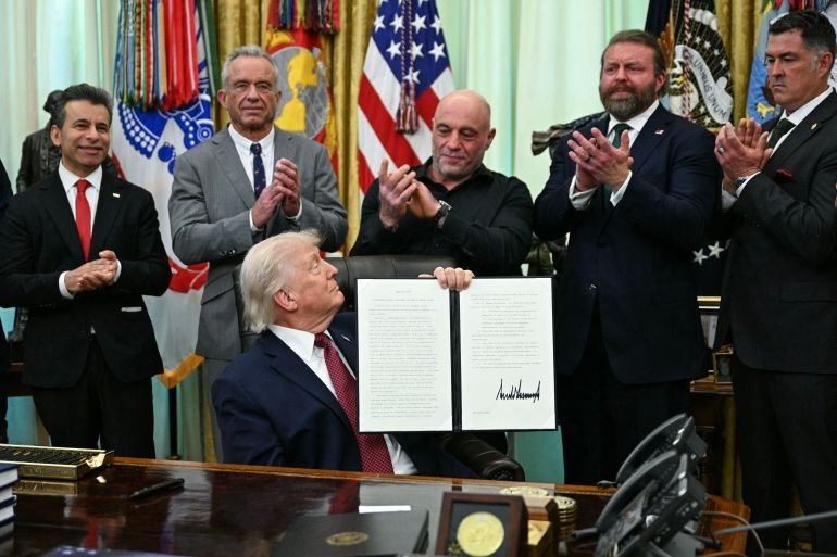 Trump joined by Joe Rogan as he signs order to speed up psychedelic review