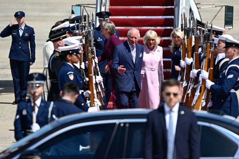 King Charles and Queen Camilla arrive for high-profile US state visit