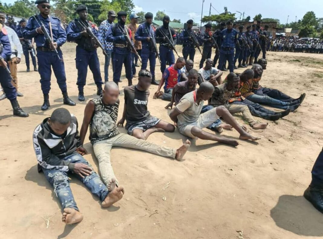 19 présumés bandits, dont un ressortissant chinois, arrêtés par les services de sécurité à Lubumbashi