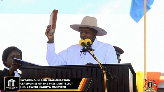 Uganda’s 81-year-old President Yoweri Museveni sworn in to seventh term