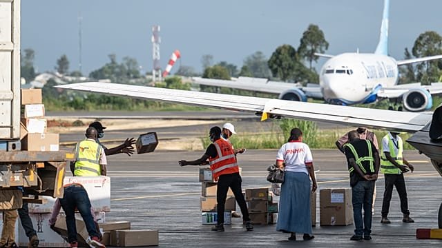 WHO emergency supplies arrive in Bunia as Ebola death toll reaches 136